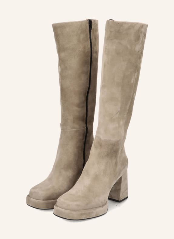 THEA MIKA Plateau-Stiefel HELLGRAU