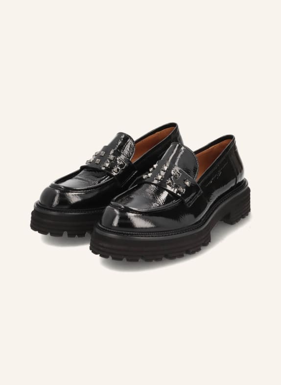 THEA MIKA Penny-Loafer SCHWARZ