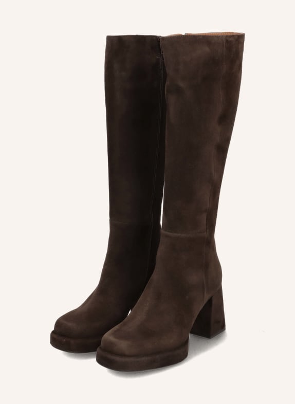 THEA MIKA Plateau-Stiefel DUNKELBRAUN