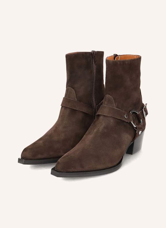 THEA MIKA Cowboy Boots DUNKELBRAUN