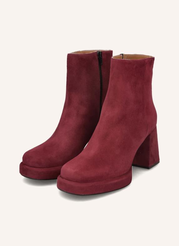 THEA MIKA Plateau-Stiefeletten DUNKELROT