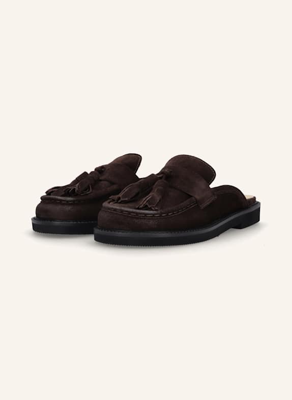 THEA MIKA Mules DUNKELBRAUN