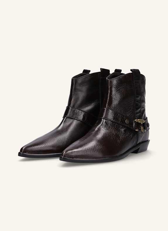 THEA MIKA Stiefeletten DUNKELBRAUN