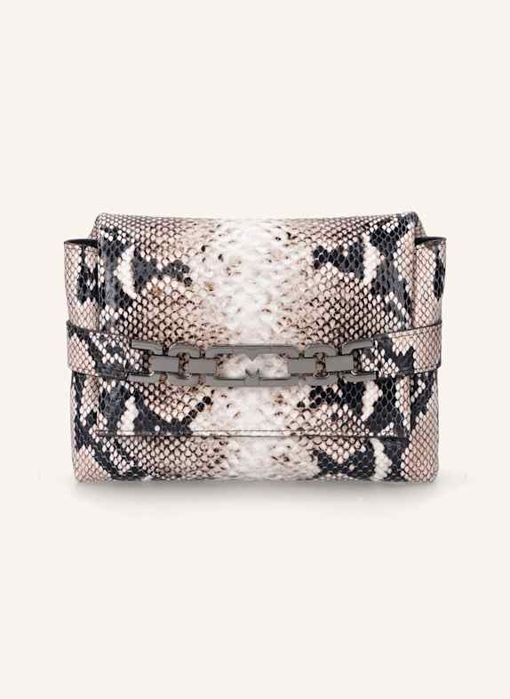 THEA MIKA Clutch WEISS/ SCHWARZ