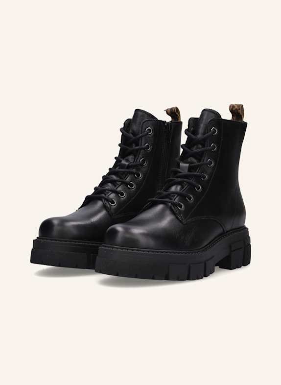 Apple of Eden Schnürstiefeletten BRAUN/ SCHWARZ/ CAMEL