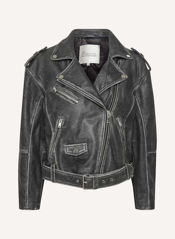 MY ESSENTIAL WARDROBE Lederjacke GILO GRAU