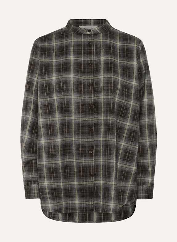 MY ESSENTIAL WARDROBE Oversized-Hemdbluse MARLY DUNKELBRAUN