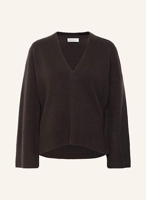 MY ESSENTIAL WARDROBE Strickpullover HUXI DUNKELBRAUN