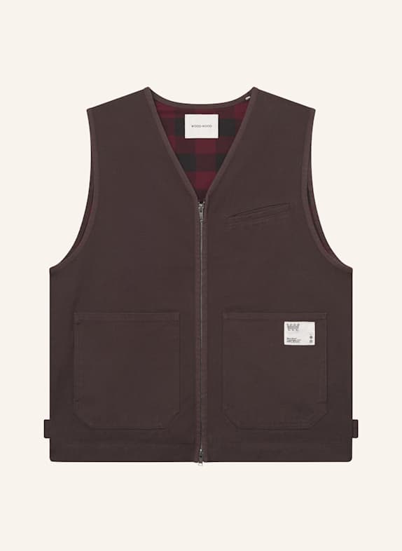 WOOD WOOD Weste WWBO BRAUN