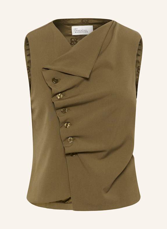 MY ESSENTIAL WARDROBE Blusetop MWHACE DUNKELGRÜN