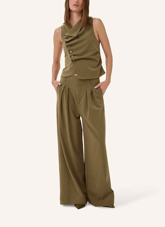 MY ESSENTIAL WARDROBE Blusetop MWHACE DUNKELGRÜN