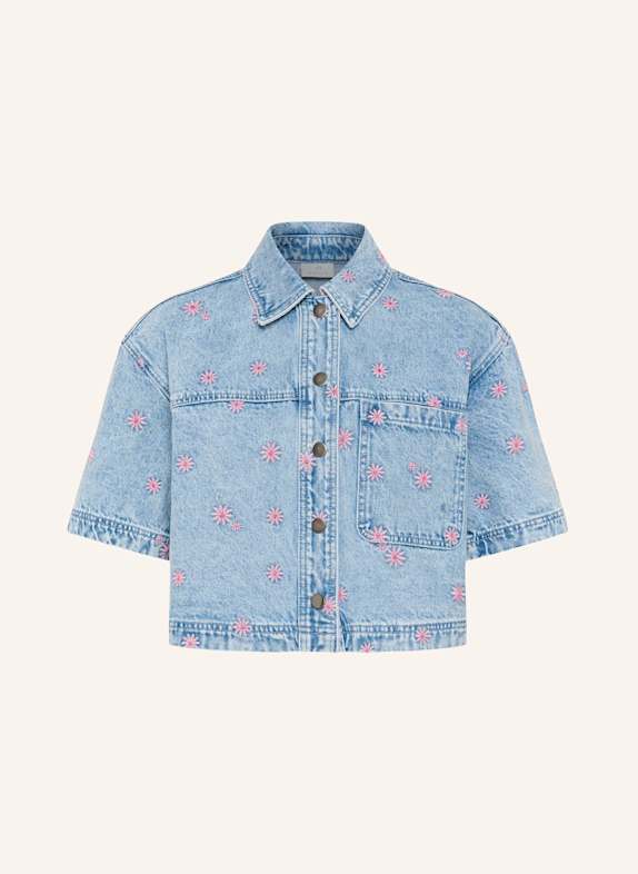KAFFE Jeansbluse KABABENA BLAU