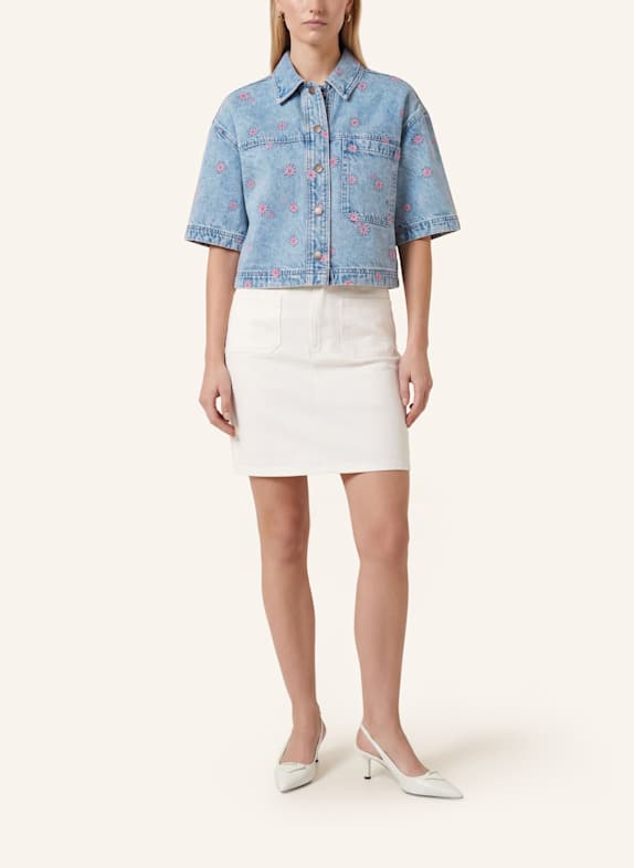 KAFFE Jeansbluse KABABENA BLAU