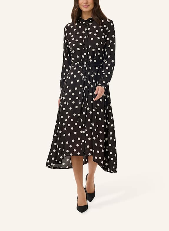 KAFFE Hemdblusenkleid KAOLINE SCHWARZ