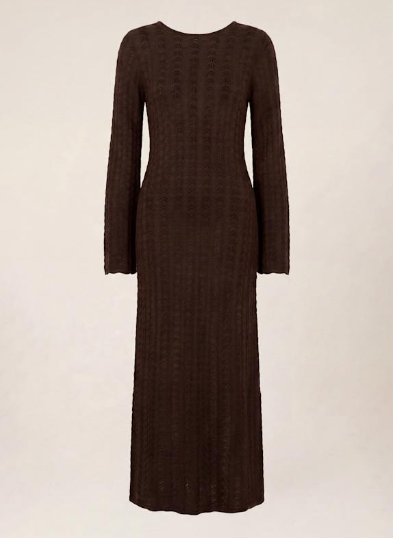 KAFFE Maxikleid KAROXANNA BRAUN