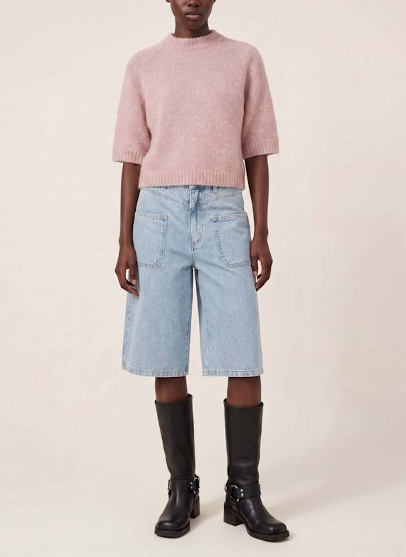 KAFFE Jeansshorts KAJORDI HELLBLAU