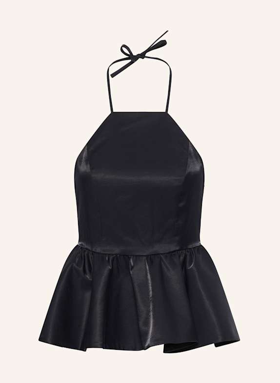 IVY OAK ÄRMELLOSE BLUSE IOTASMA SCHWARZ