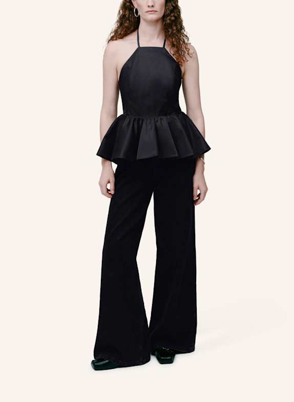 IVY OAK ÄRMELLOSE BLUSE IOTASMA SCHWARZ