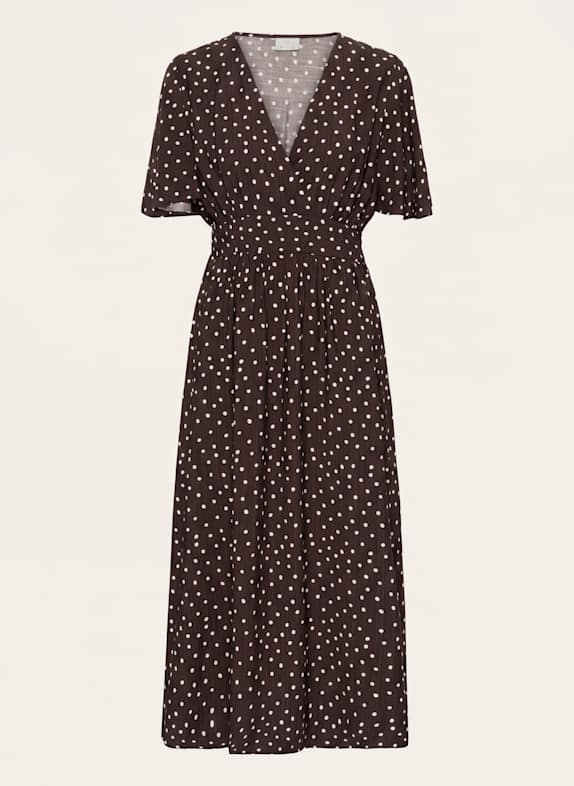 KAFFE Midikleid KANADIRA BRAUN