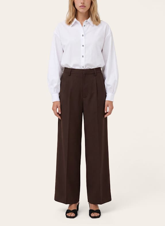 KAFFE Marlenehose KALIMA BRAUN