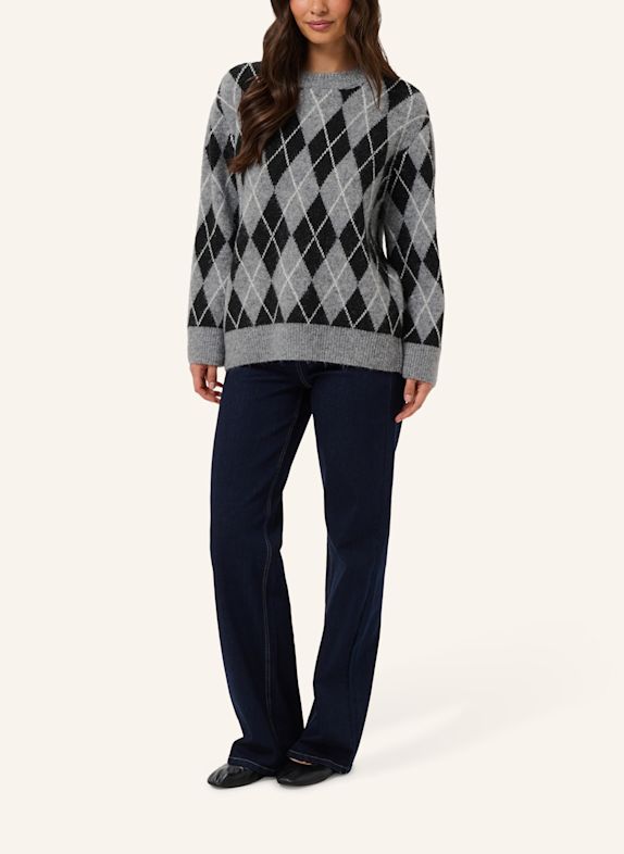 KAFFE Strickshirt KASIMONE SCHWARZ