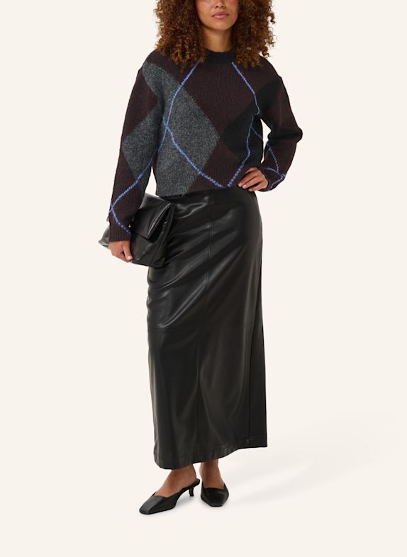 KAFFE Strickshirt KAGRITH GRAU