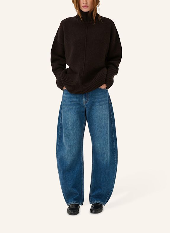 MY ESSENTIAL WARDROBE Pullover MWANTWERPEN aus Wolle BRAUN