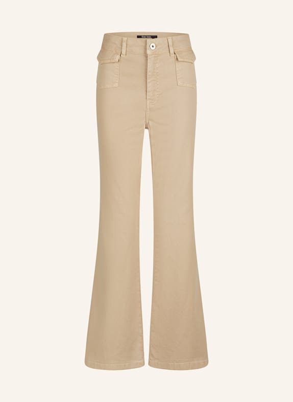 MARC AUREL Flared Jeans HELLBRAUN
