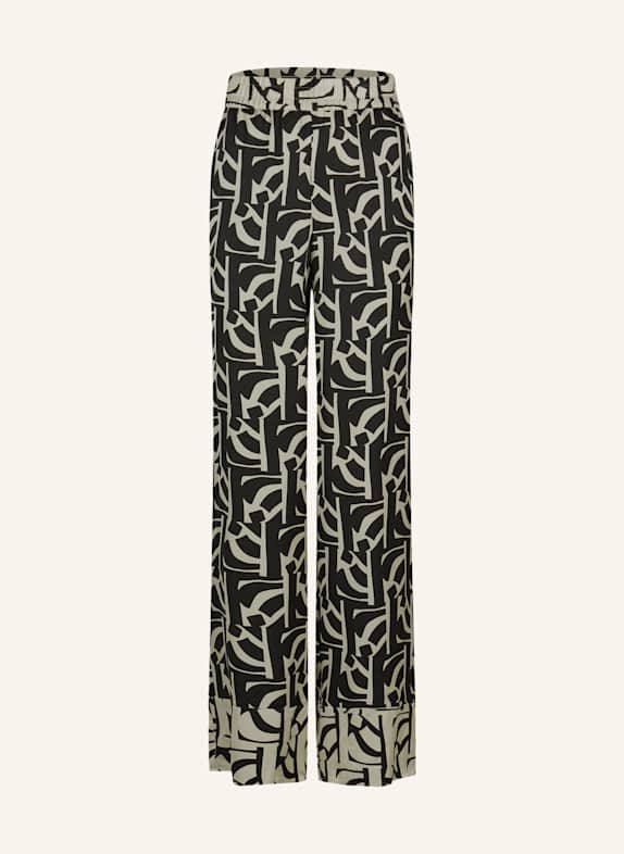 MARC AUREL Pyjamahose SCHWARZ