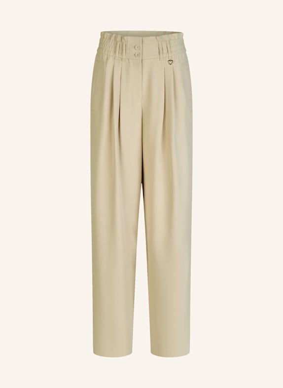 MARC AUREL Bundfaltenhose CREME