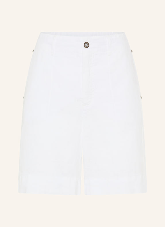 MARC AUREL Leinenshorts WEISS