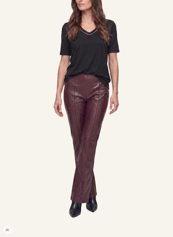 MARC AUREL Rippshirt SCHWARZ
