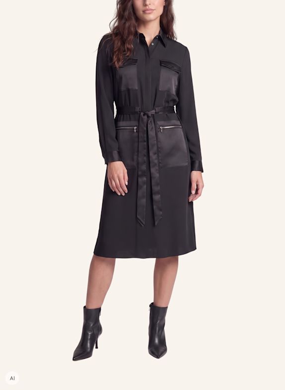 MARC AUREL Midikleid SCHWARZ