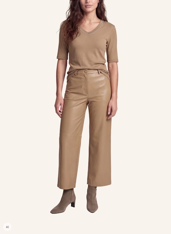 MARC AUREL Rippshirt BEIGE