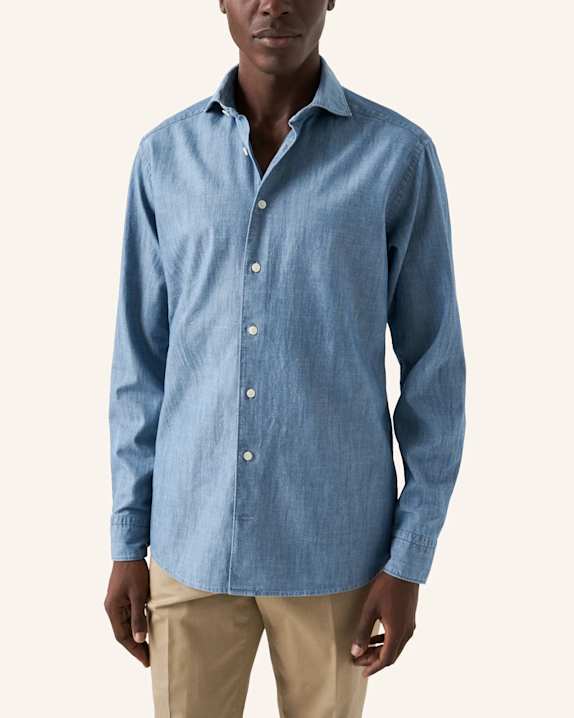 ETON Denim-Hemd BLAU