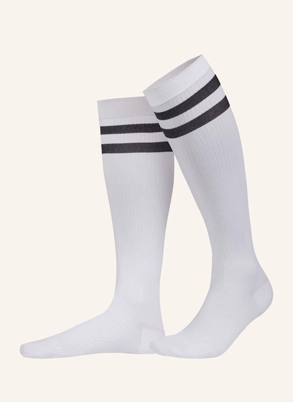 ITEM m6 SNEAKER COTTON CONSCIOUS RIBBED KNEE HIGH mit Kompression WEISS