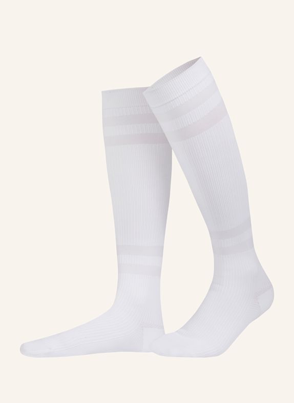 ITEM m6 SNEAKER COTTON CONSCIOUS RIBBED KNEE HIGH mit Kompression WEISS