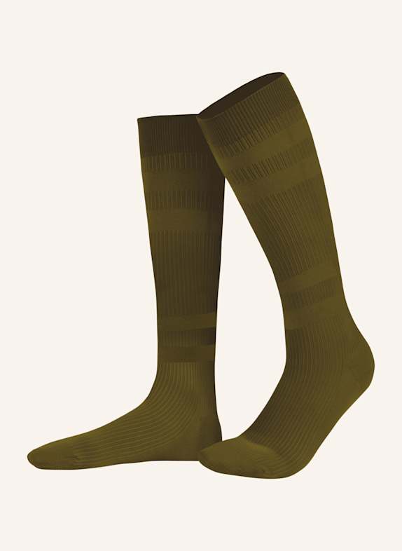 ITEM m6 SNEAKER COTTON CONSCIOUS RIBBED KNEE HIGH mit Kompression OLIV