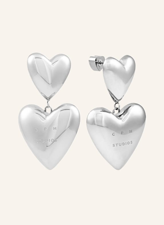 COPENHAGEN STUDIOS Ohrstecker  aus  Edelstahl SILBER