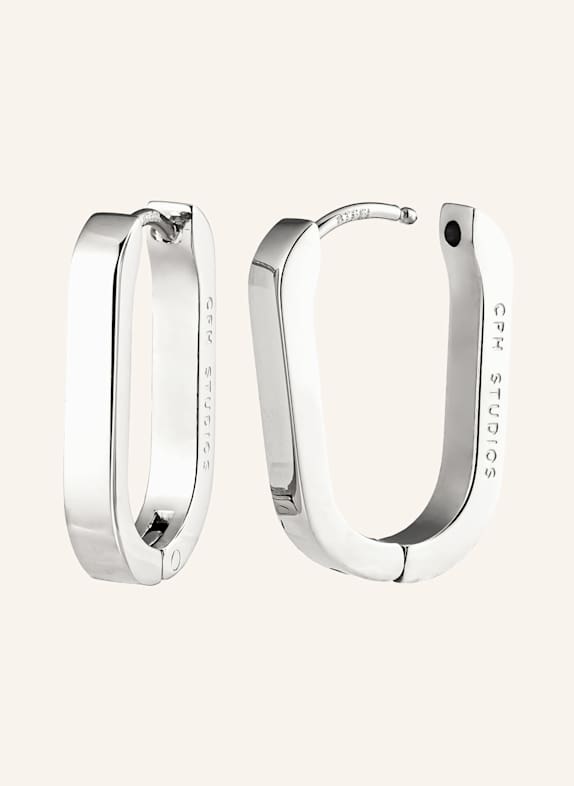 COPENHAGEN STUDIOS Creolen  aus  Edelstahl SILBER