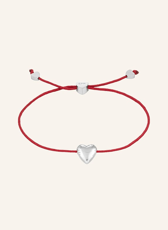 COPENHAGEN STUDIOS Armband  aus  Edelstahl DUNKELROT