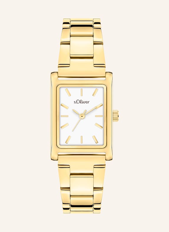 s.Oliver Armbanduhr  aus  Edelstahl GOLD