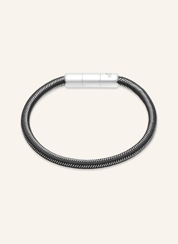 s.Oliver Armband  aus  Edelstahl SCHWARZ
