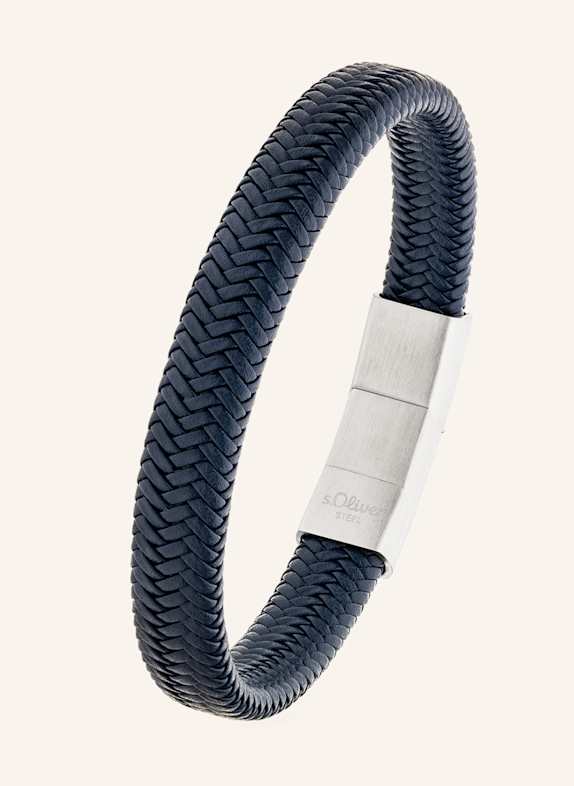 s.Oliver Armband  aus  Echtleder BLAU