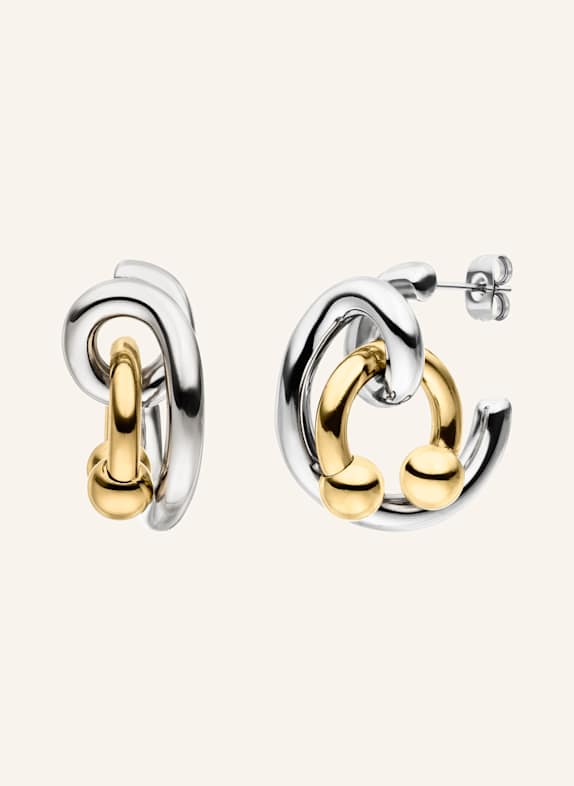 LIEBESKIND Creolen  aus  Edelstahl SILBER/ GOLD