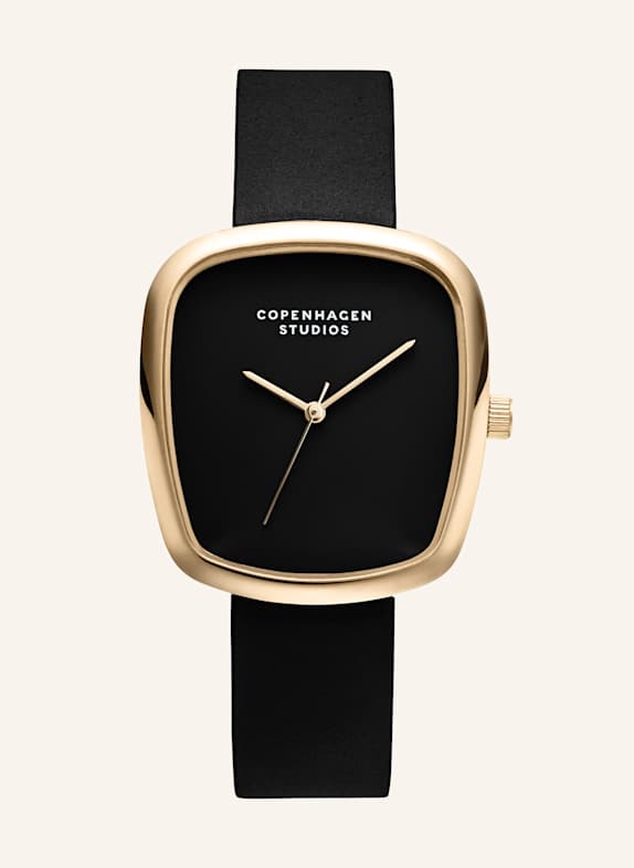 COPENHAGEN STUDIOS Armbanduhr  aus  Echtleder GOLD