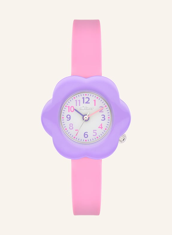 s.Oliver Silicone wristwatch PINK