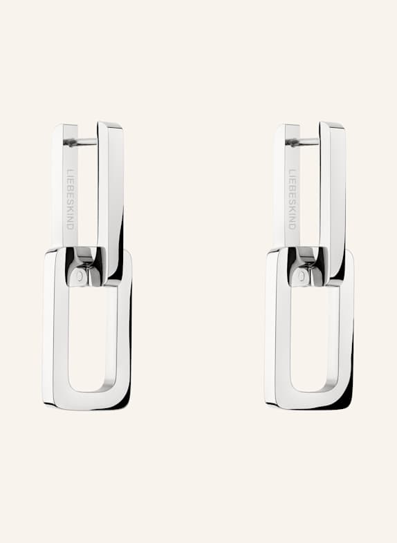 LIEBESKIND Creolen van roestvrij staal ZILVER