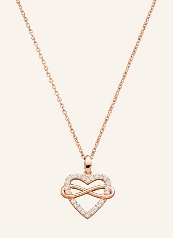 s.Oliver Ketting van 925 sterlingzilver ROSÉGOUD