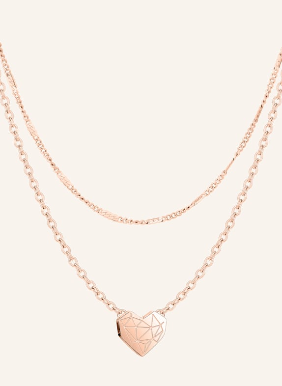 LIEBESKIND Ketting van roestvrij staal ROSÉGOUD
